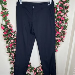 🌹Adidas Golf Stretch Black Athletic Fitness Pants Casual Outdoor 34x30 Men